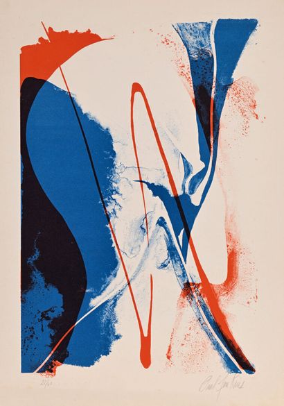 Paul JENKINS
Sans titre, lithographie, 37...