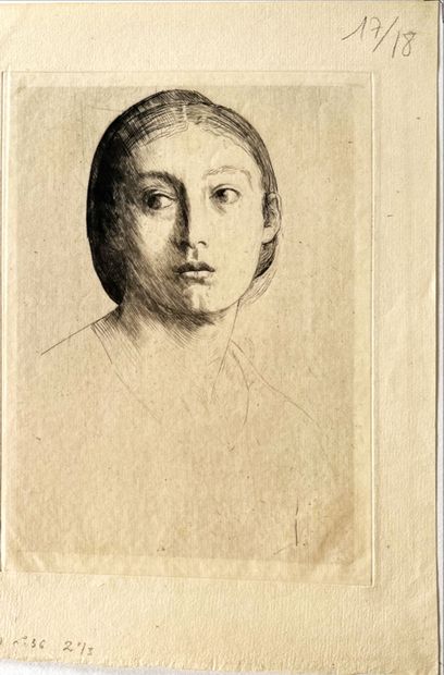 Alphonse LEGROS
L'Incendie du hameau, eau-forte,...