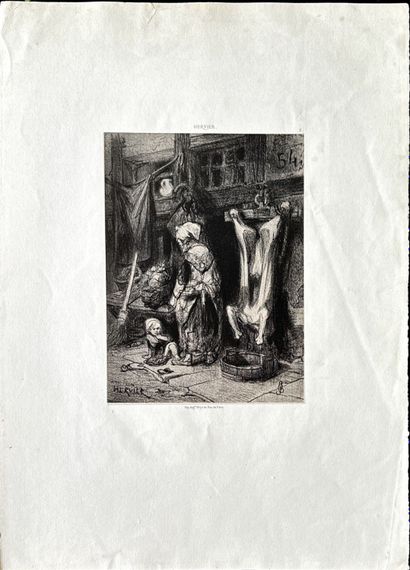 Louis-Adolphe HERVIER
Six eaux-fortes par...