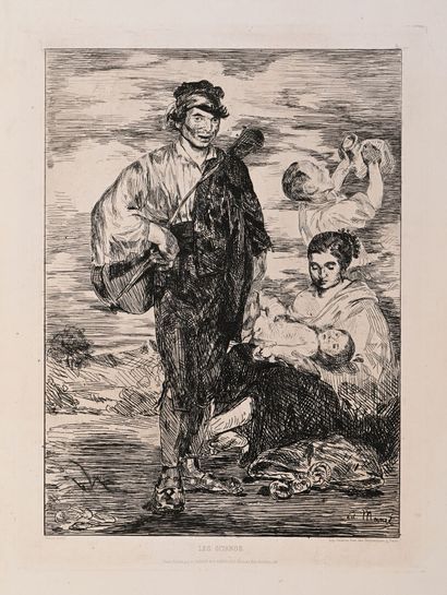 Edouard MANET
Les Gitanos, 1862, eau-forte,...
