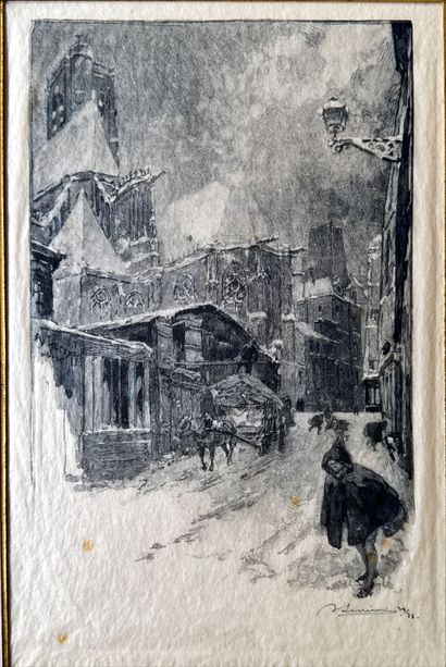 Auguste LEPERE
Le Marché aux pommes, 1917,...