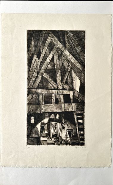 Marcel JEAN
La Conjuration, 1935, eau-forte...