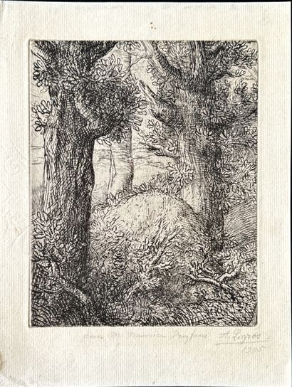 Alphonse LEGROS
L'Incendie du hameau, eau-forte,...