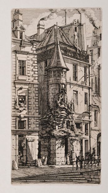Charles MERYON
La Tourelle, rue de la Tixeranderie...