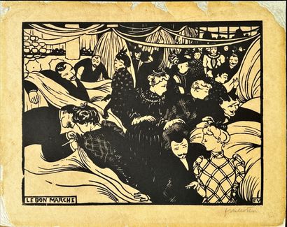Félix VALLOTTON
La Manifestation, 1893, woodcut,...
