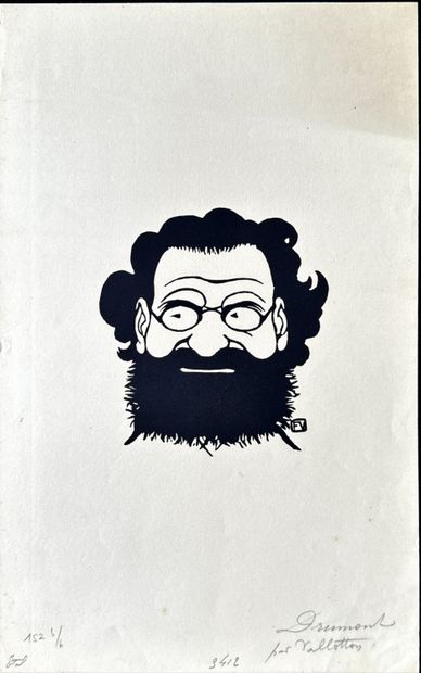 Félix VALLOTTON
À Paul Verlaine, 1891, woodcut,...