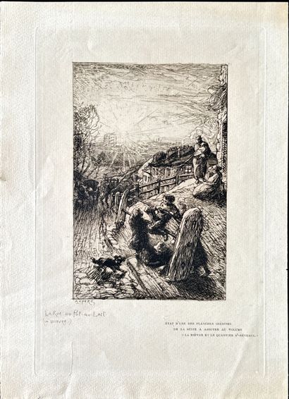 Auguste LEPERE
Le Marché aux pommes, 1917,...