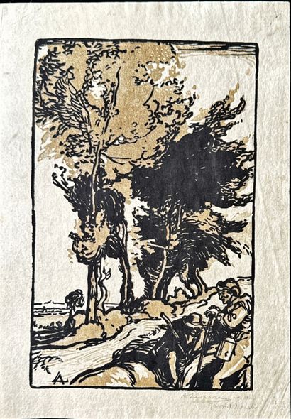 Auguste LEPERE
Le Marché aux pommes, 1917,...