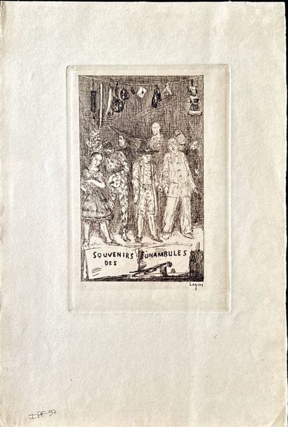 Alphonse LEGROS
L'Incendie du hameau, eau-forte,...