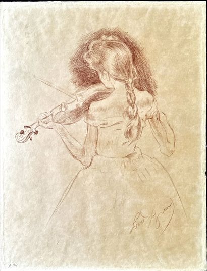 Louis LEGRAND
Délassement, 1901, eau-forte...