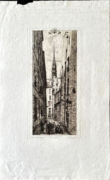 Charles MERYON
La Tourelle, rue de la Tixeranderie...