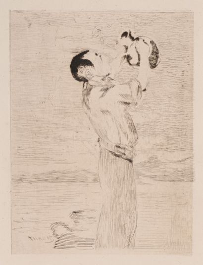 Edouard MANET
La Queue devant la boucherie,...