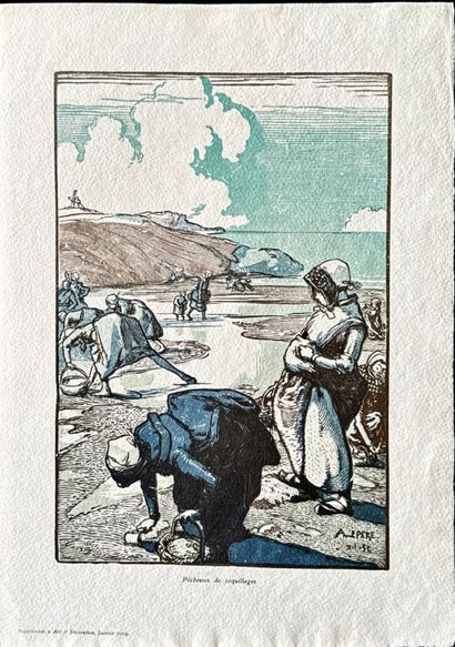 Auguste LEPERE
Le Pont Neuf, 1913, lithographie,...