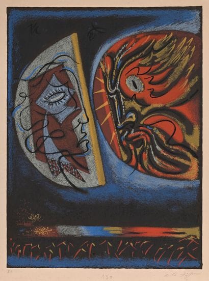 André MASSON
La Lune et le soleil, vers 1970,...