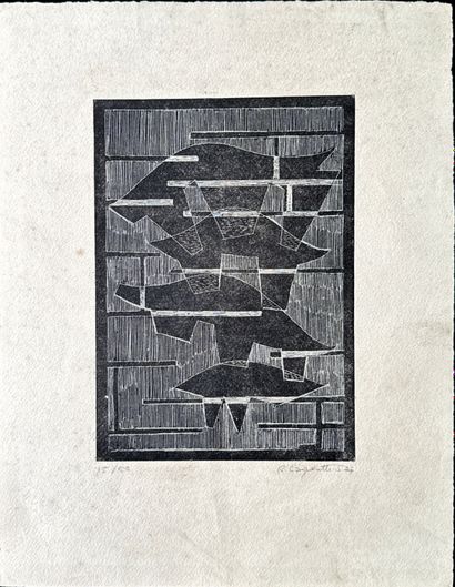 Marcel JEAN
La Conjuration, 1935, eau-forte...