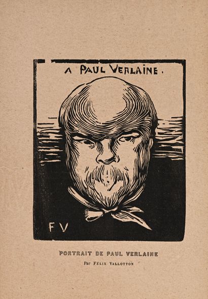 Félix VALLOTTON
À Paul Verlaine, 1891, woodcut,...