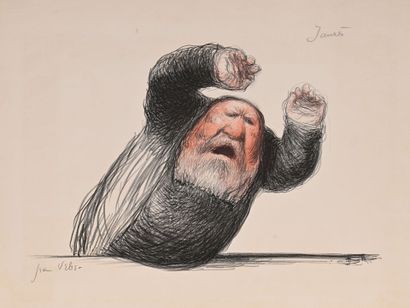 Jean VEBER
Jaurès bouche d'or, 1904, lithograph,...