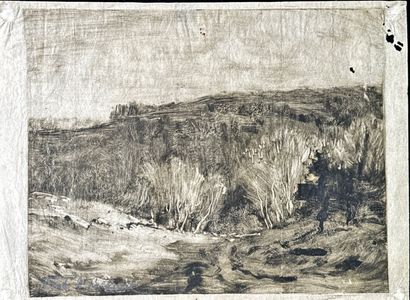 Ernest LAURENT
Femme nue accoudée, monotype,...