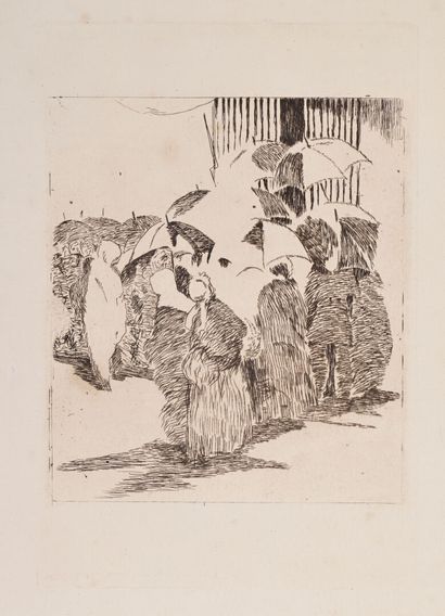 Edouard MANET
La Queue devant la boucherie,...