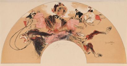 Jacques VILLON 
Éventail pour le bal Henri...
