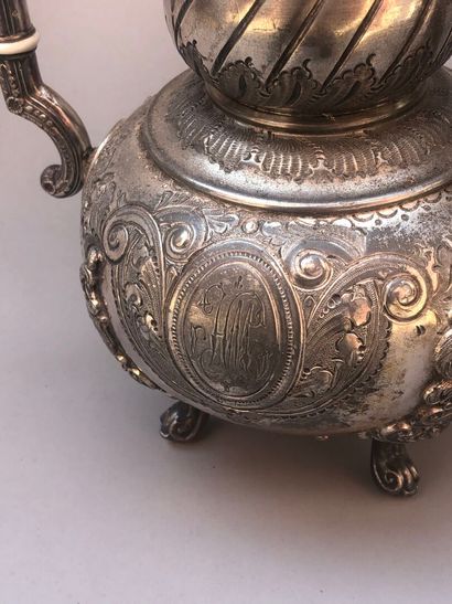 FC & Cie.
Silver-plated metal THEIERE. 
English...