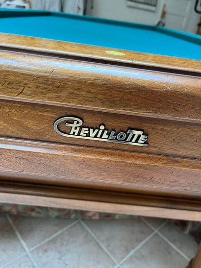 BILLARD by Chevillotte in walnut with its...