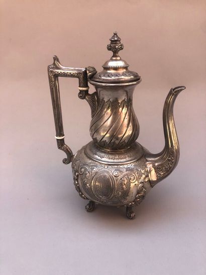 FC & Cie.
Silver-plated metal THEIERE. 
English...