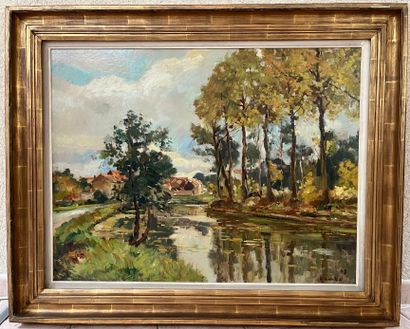 Jules RAMBO (1896-1974):
Rural landscape.
Oil...