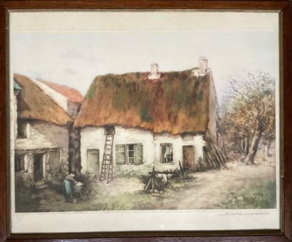 SIMONE HAUMONT
Chaumières.
Two aquatints...