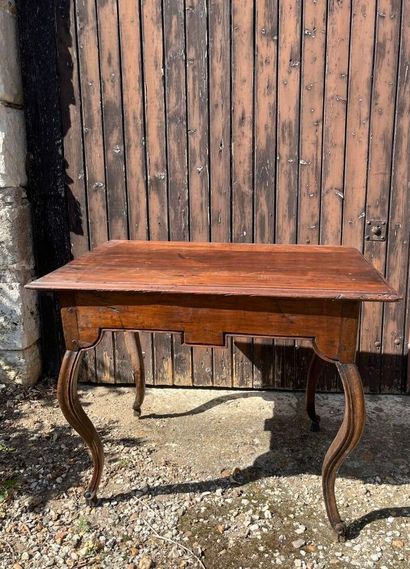 TABLE in molded natural wood, 13th century,...