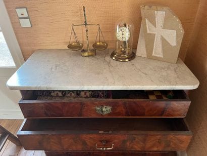 Louis-Philippe style COMMODE in veneered...