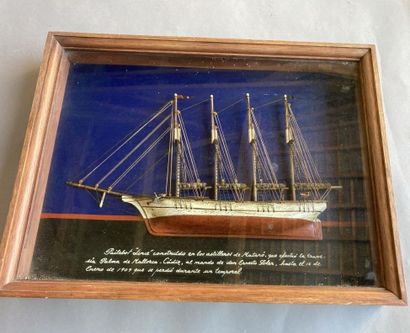 DIORAMA du bateau Lince.
Moderne.
38 x 50...