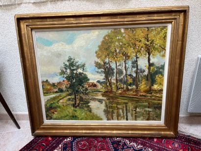 Jules RAMBO (1896-1974):
Rural landscape.
Oil...