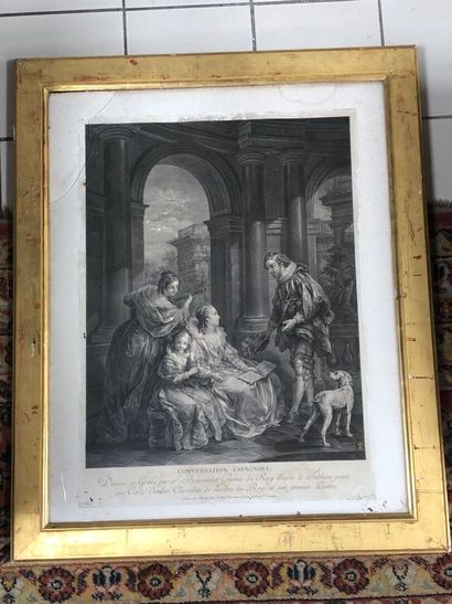 After VAN LOO :
Spanish conversation.
Engraving...
