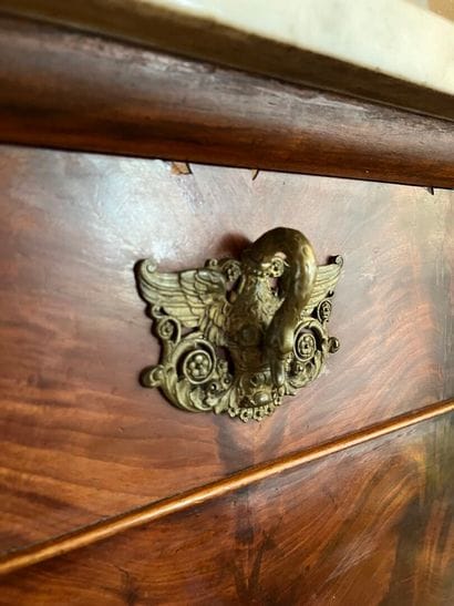 Louis-Philippe style COMMODE in veneered...