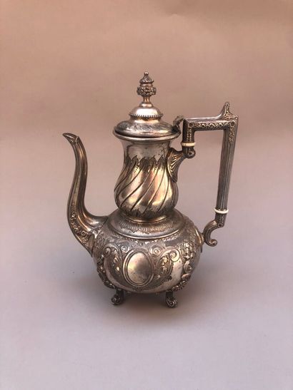 FC & Cie.
Silver-plated metal THEIERE. 
English...