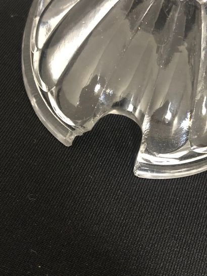 BACCARAT :
Confiturier en cristal moulé à...