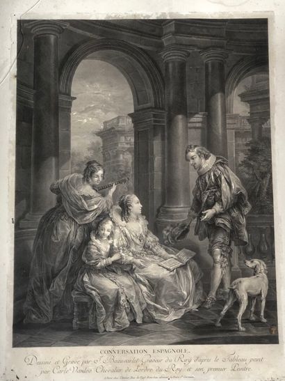 After VAN LOO :
Spanish conversation.
Engraving...