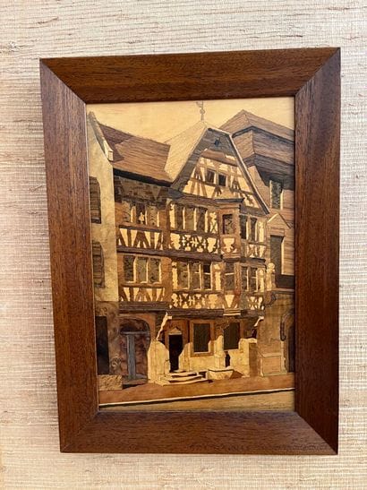 STRAUB (workshop).
View of a half-timbered...