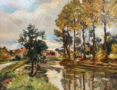 Jules RAMBO (1896-1974):
Rural landscape.
Oil...