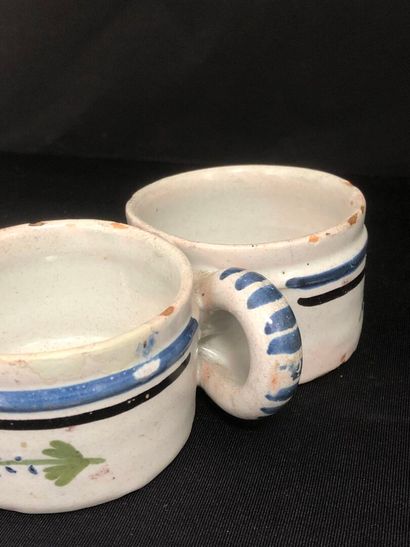 NEVERS :
Important earthenware lot:
- Two...