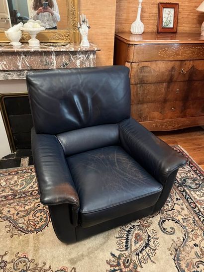 Black leather armchair.
As is.
By appointment...