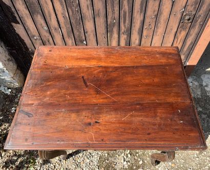 TABLE in molded natural wood, 13th century,...