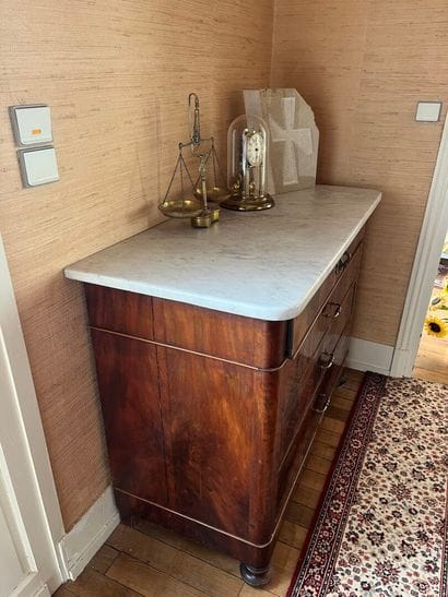 Louis-Philippe style COMMODE in veneered...