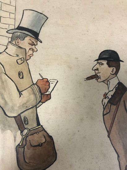 late 19th - 20th century:
Watercolor print...