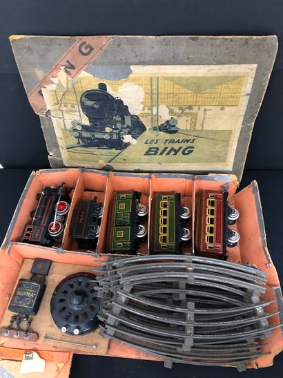 TRAIN BING électrique en 110 volts avec plaque...