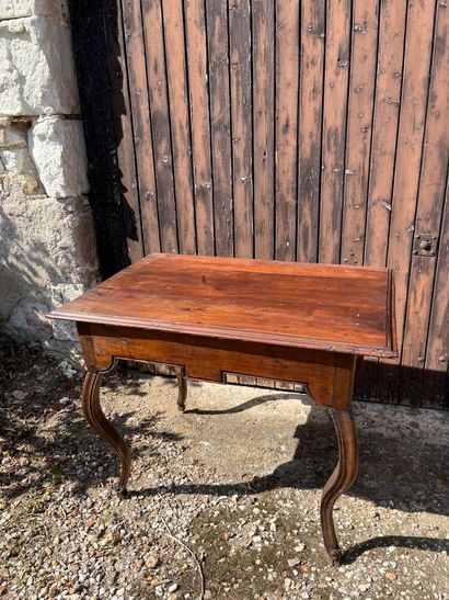 TABLE in molded natural wood, 13th century,...