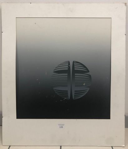 École MODERNE 
Sphère grise. 
Lithographie....