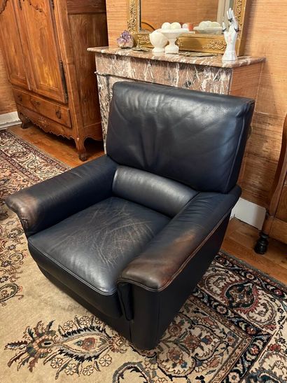 Black leather armchair.
As is.
By appointment...