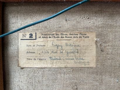 Antoine FIGAY (XIX-XX):
Tréboul at low tide,...